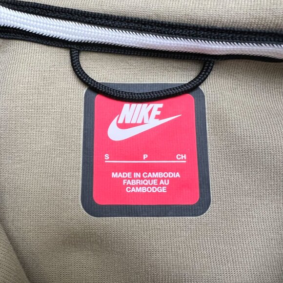 Nike Tech Fleece 'Neutral Olive' Windrunner Hoodie HV0949-277 Multi-Size - Picture 4 of 7